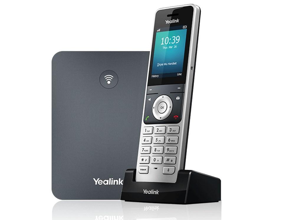 IP-telefon Yealink W76P - grå, 20 linjer, TFT-skærm billede