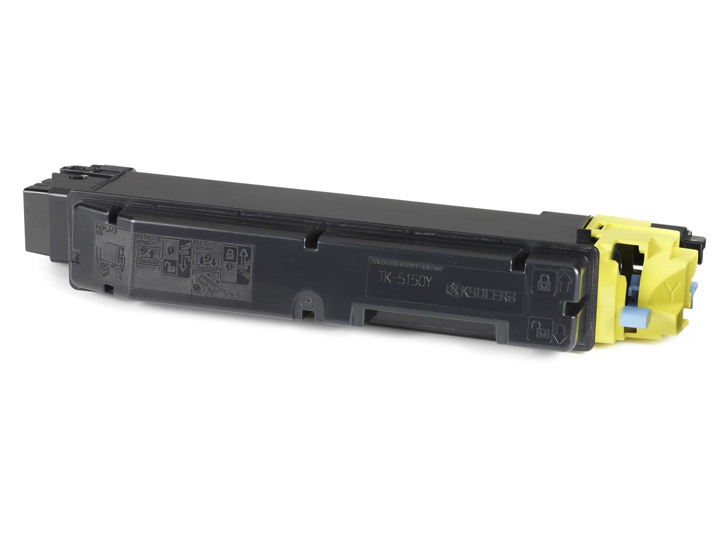 Toner til printer - Kyocera TK-5150Y gul, original (10.000 sider)