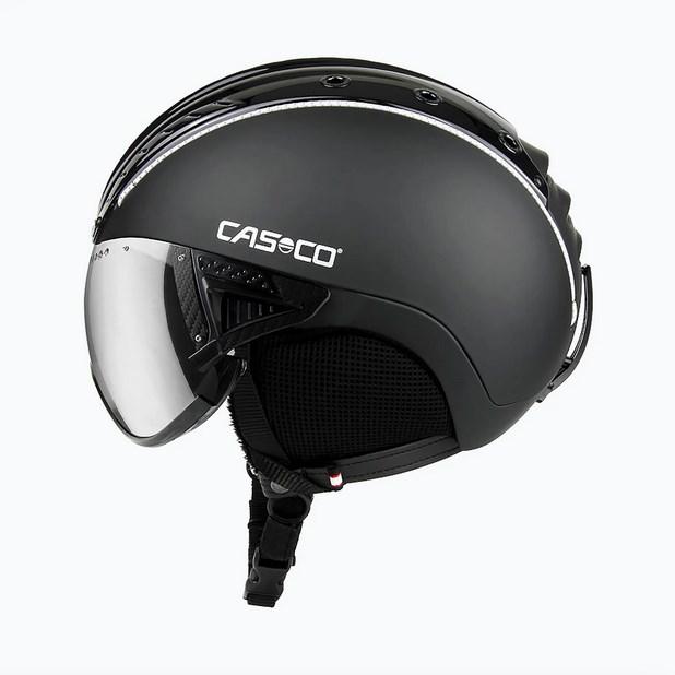 Skihjelm CASCO SP-2 Carbonic Visor - sort, M (55-57 cm)