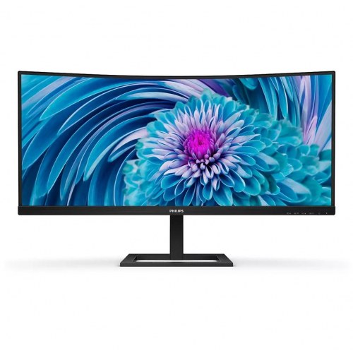 Skærm 34" Philips 346E2CUAE buet WQHD VA, 100 Hz, USB‑C, sort