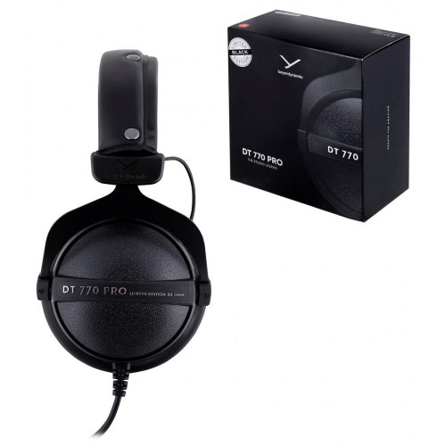 Høretelefoner Beyerdynamic DT 770 Pro Black Limited Edition – lukkede studiemonitor-hovedtelefoner (80 ohm)