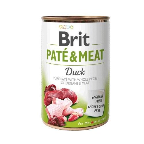 Hundefoder vådfoder Brit Paté & Meat Adult Duck 400 g
