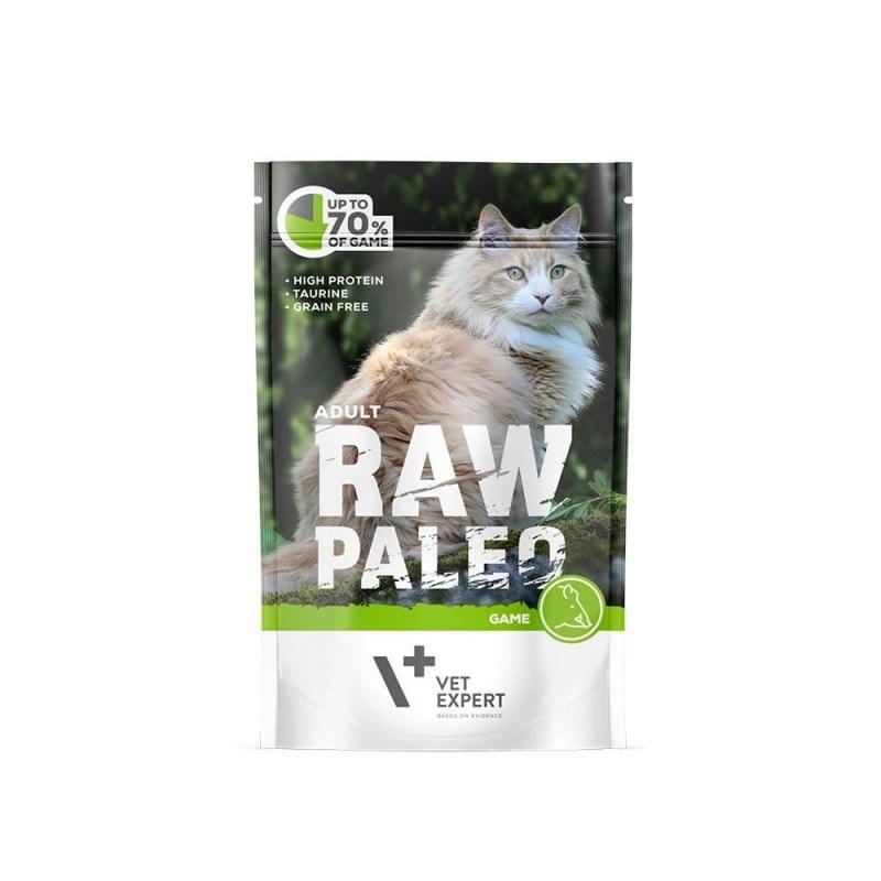 Vådfoder til kat – VetExpert Raw Paleo Adult Hjort, 100 g