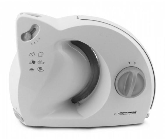 Pålægsmaskine Esperanza EKM017W - elektrisk 150 W, 17 cm kniv, hvid billede