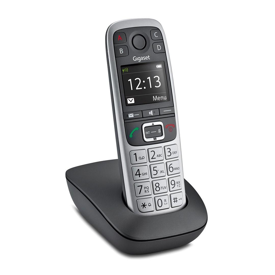 Trådløs fastnettelefon Gigaset E560 – sort/sølv (Analog/DECT) billede