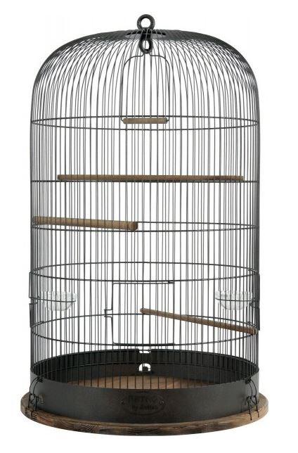 Fuglebur ZOLUX Retro Marthe, metal, mørkebrun, Ø 45 cm – H 70 cm