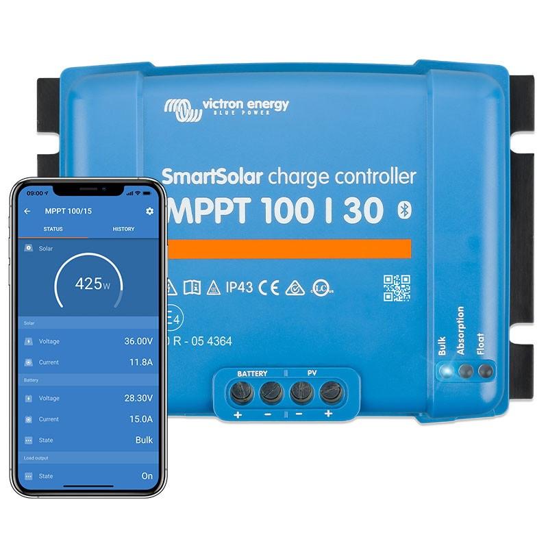 Solcelleregulator MPPT 100/30 SmartSolar billede