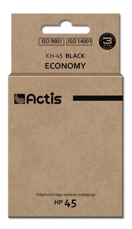 Blækpatron til HP 45 - Actis KH-45, sort, standard, 44 ml