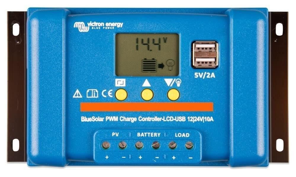 Solcelleregulator Victron Energy BlueSolar PWM-LCD & USB 12/24 V 30 A
