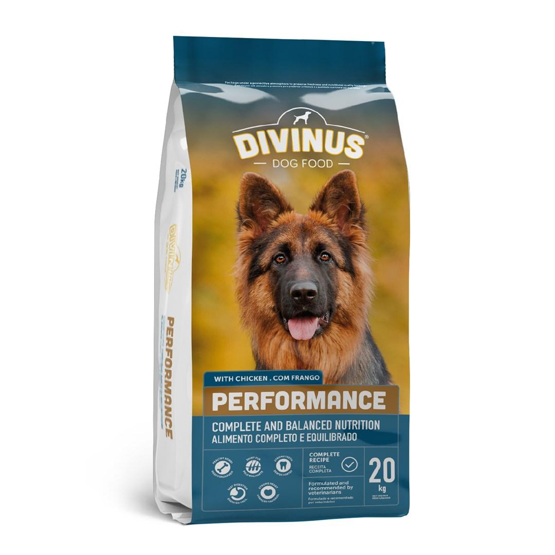 Hundefoder tørfoder DIVINUS Performance til schæfer – 20 kg