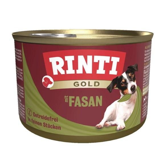 Hundefoder vådfoder RINTI Gold med fasan – 185 g