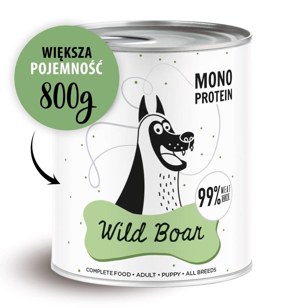 Hundefoder vådfoder PAKA ZWIERZAKA Pepe Vildsvin 800 g