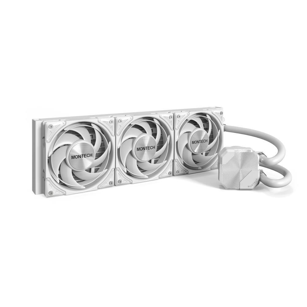 Vandkøling 360 mm Montech HyperFlow Silent AiO - hvid billede