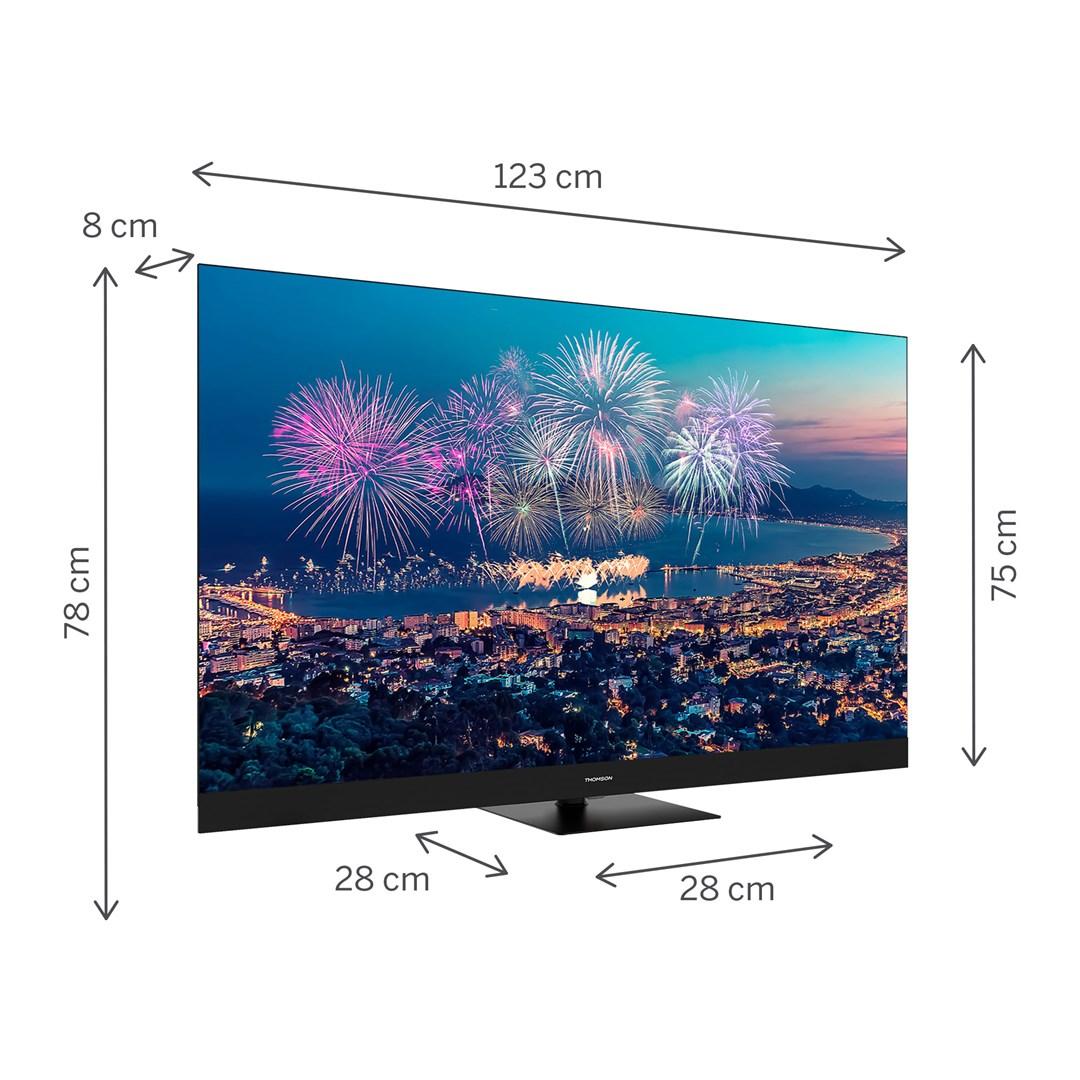 4K QLED smart-tv 55" - Thomson Q70 Series (sort)