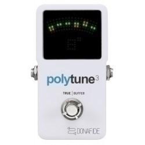 Guitar tuner pedal TC Electronic Polytune 3 - hvid