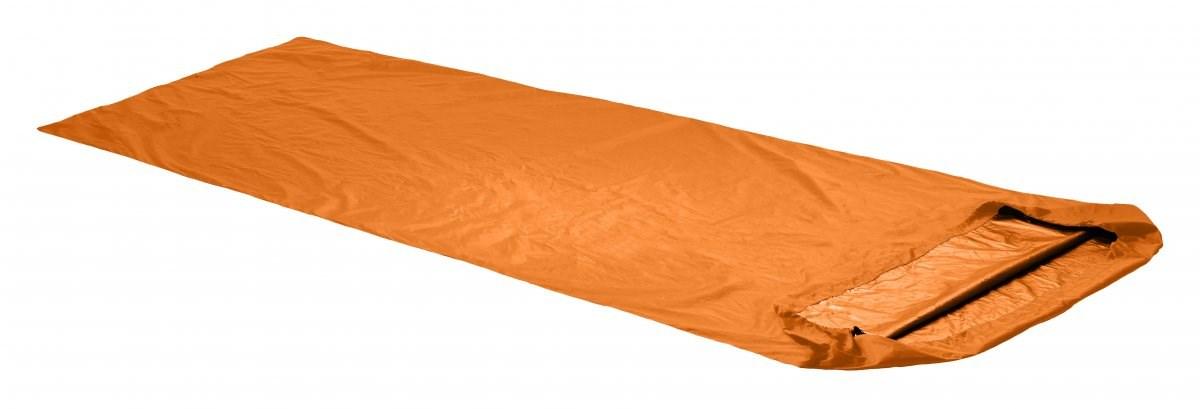 Soveposeovertræk - Ortovox Bivy Single, rektangulær, voksen, polyurethan, blå/orange