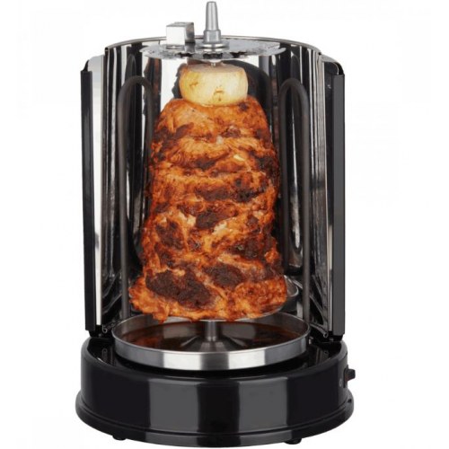 Elgrill til rotisserie - HEINRICH'S HDG 8687, sort, 1.400 W