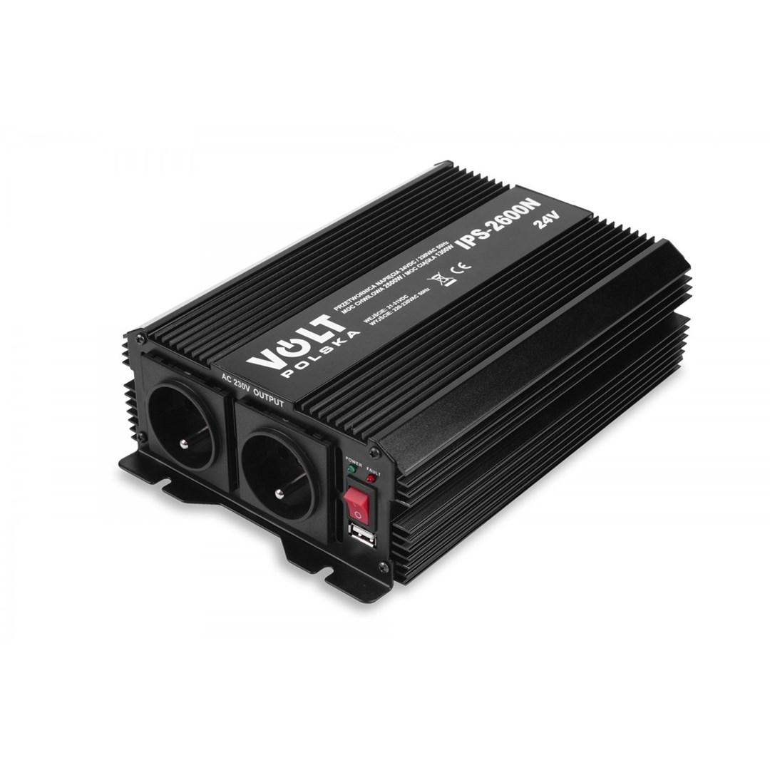Strømomformer 24V til 230V - Volt Polska IPS 2600 N (1300/2600 W)
