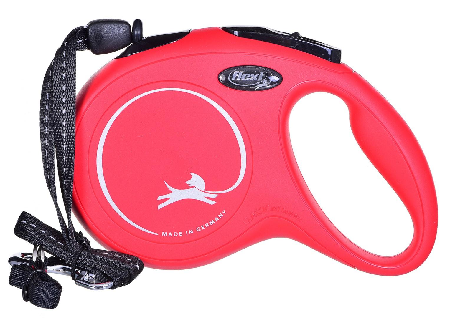 Hundesnor med rulle – flexi New Classic M, 8 m (sort) billede
