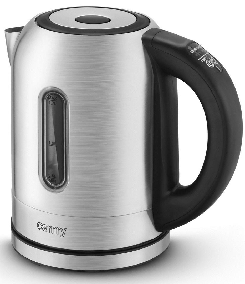 Vandkoger Camry CR 1253 – rustfrit stål, 1,7 l, 2.200 W billede