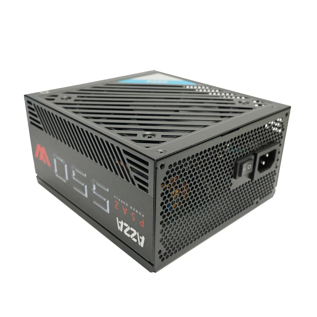 Strømforsyning til PC 550 W - Azza PSAZ-550W, ATX, sort billede