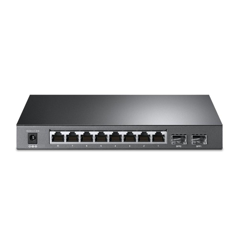 Netværksswitch TP-Link JetStream 8-port Gigabit Smart PoE+ med 2 SFP billede