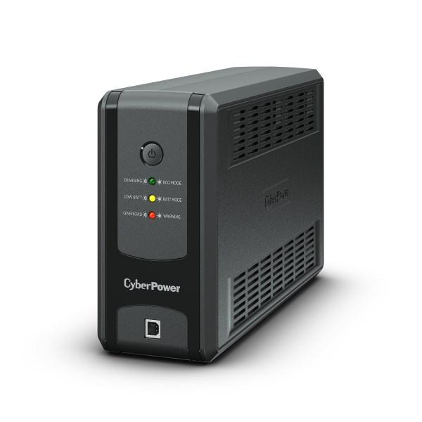 UPS strømforsyning – CyberPower UT850EG-FR, Line-Interactive, 0,85 kVA / 425 W, 3 stik (Type E) billede