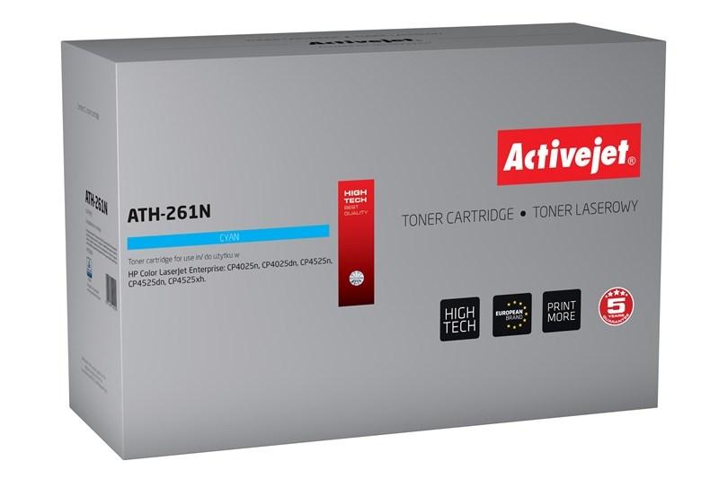 Toner til HP – Activejet ATH-261N cyan, kompatibel CE261A, 11.000 sider billede