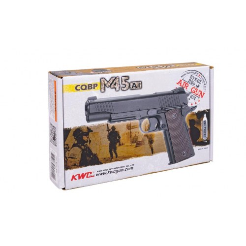 Luftpistol RANGER 1911 M45A1 CQBP 4,5 mm BB CO2, metal slæde