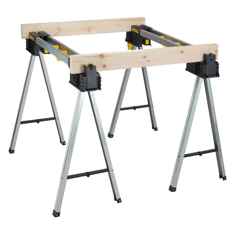 Bukkestativ arbejdsbuk STANLEY FatMax - 2 stk., foldbar, metal billede