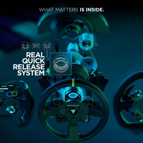 Ratl sæt til gaming Thrustmaster - rat og pedaler til PC og Xbox One (sort)