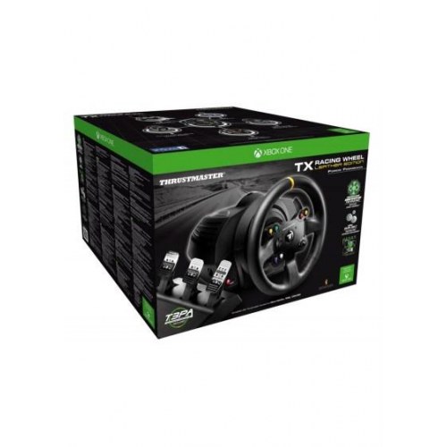 Ratl sæt til gaming Thrustmaster - rat og pedaler til PC og Xbox One (sort)