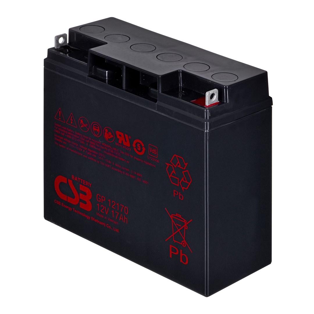 Batteri 12V 17Ah Hitachi CSB GP12170B1 (VRLA/AGM)