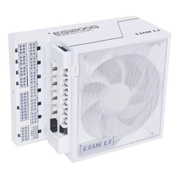 Strømforsyning LIAN LI EDGE GOLD 1200, 80 Plus Gold, ATX 3.1/PCIe 5.1, 1.200 W, hvid med USB-hub billede