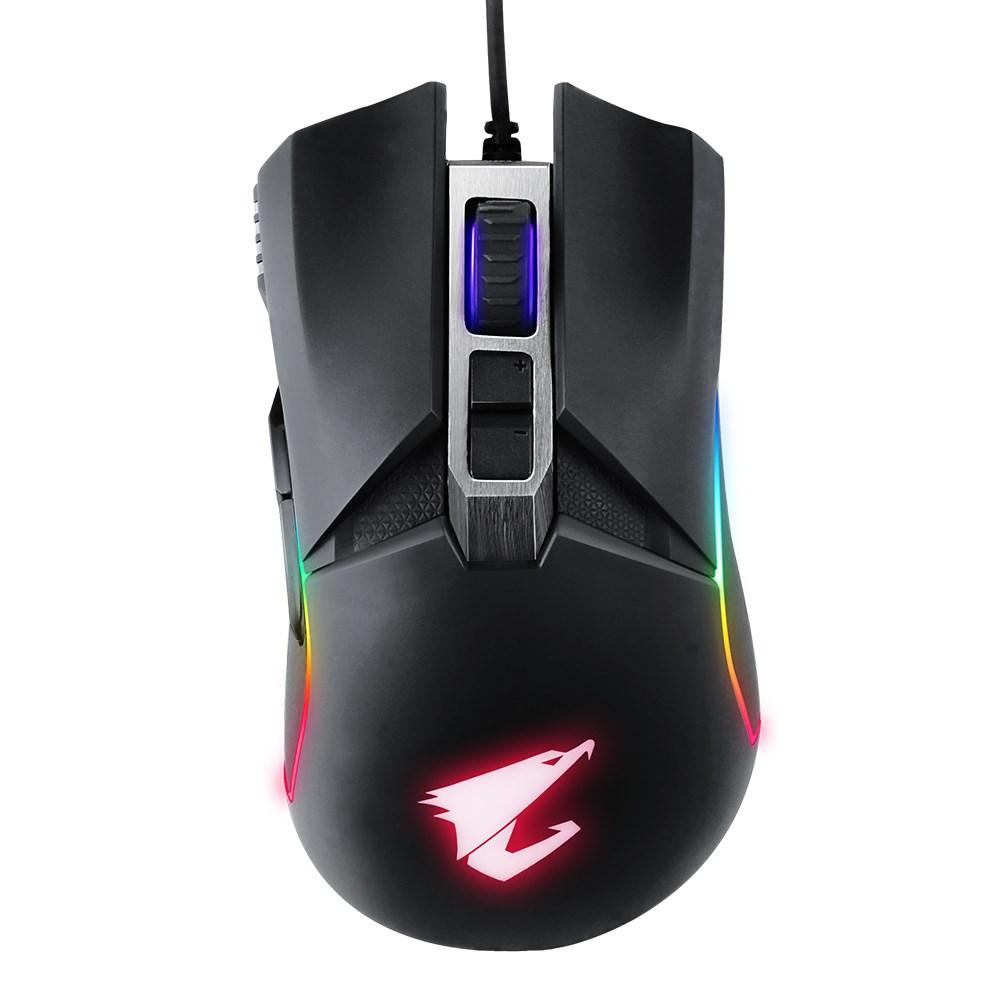 Gaming mus Gigabyte Aorus M5 - højrehåndet, USB, 16.000 DPI