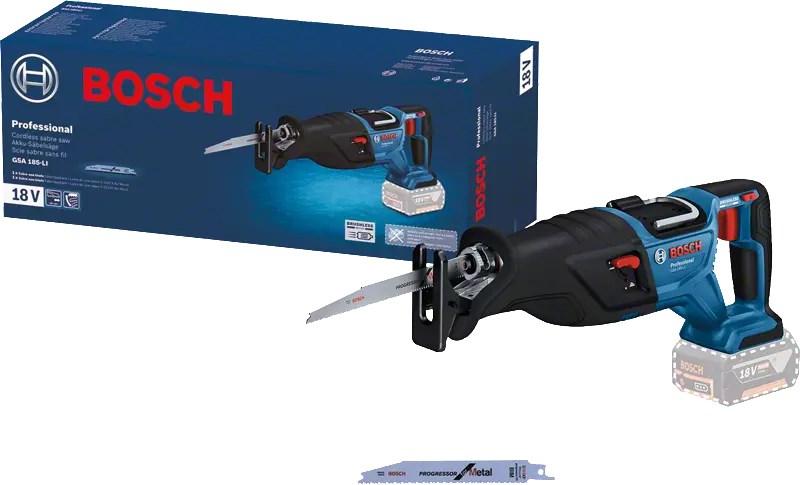 Bajonetsav 18V Bosch GSA 185-LI – 2.900 spm, sort billede