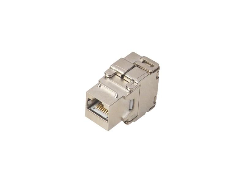 Netværksstik RJ45 keystone – Q-LANTEC, sølv