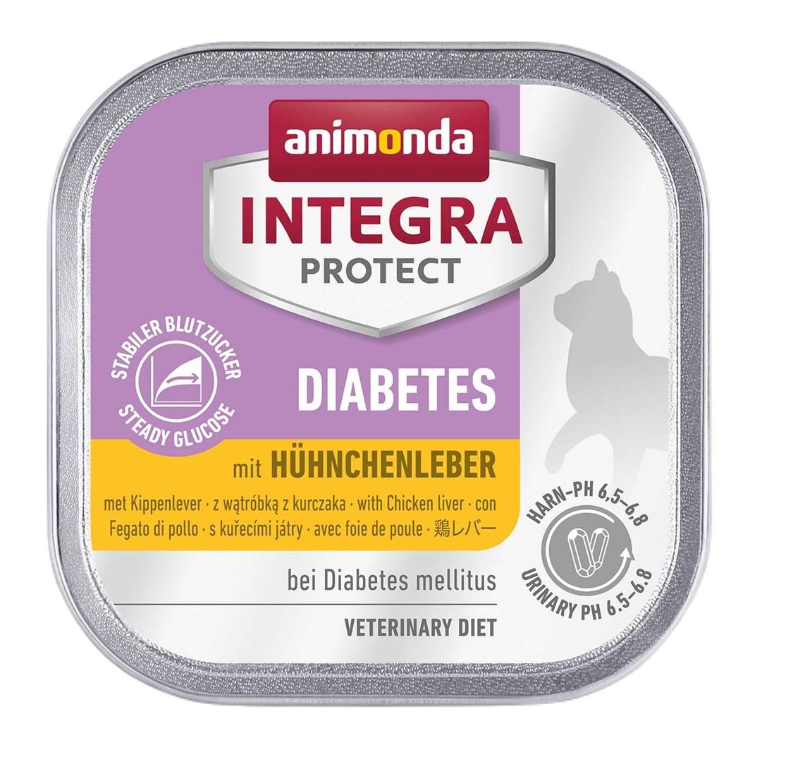 Vådfoder kat - animonda Integra Protect Diabetes, kyllingelever 100 g