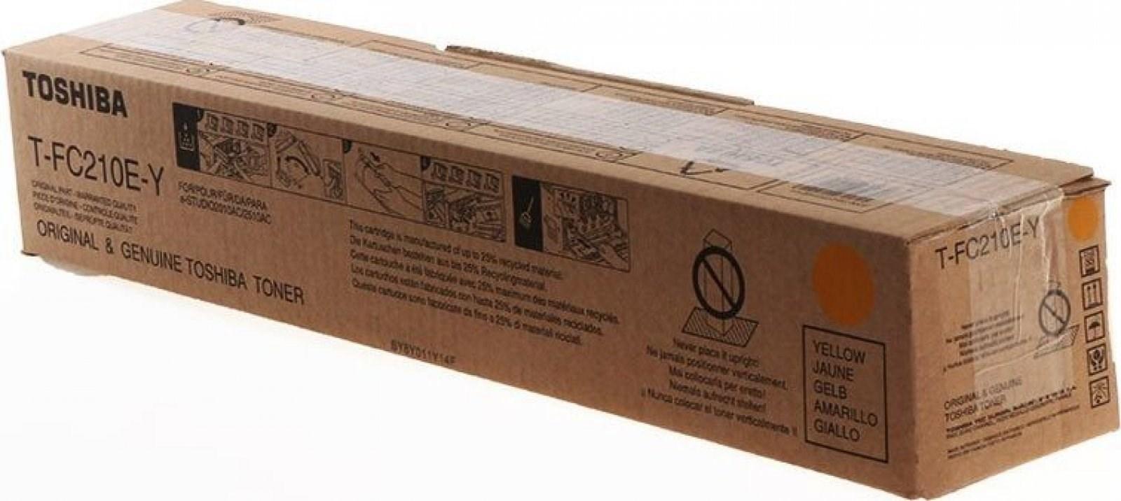 Toner til printer - Toshiba T-FC210EY gul (original)
