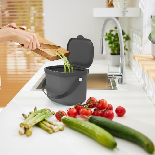 Affaldssorteringsspand 3,2 l – rotho Albula, antracit