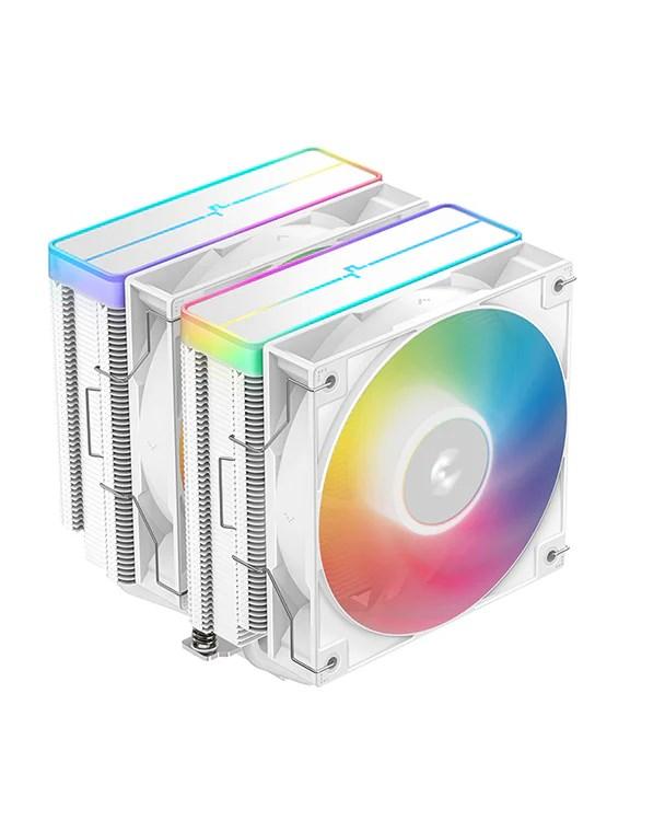 CPU-køler DeepCool AG620 WH ARGB V2 - 12 cm, hvid billede