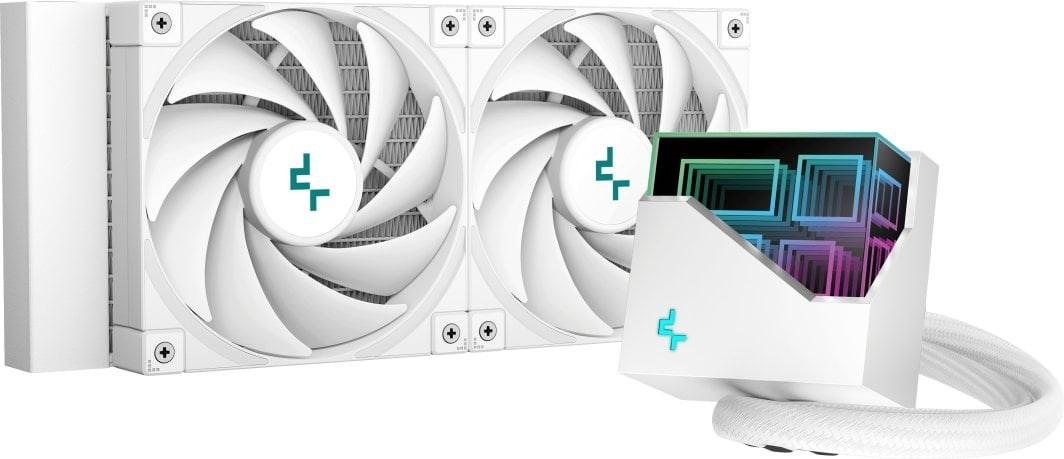 CPU vandkøler - DeepCool LT520 WH 240 mm, hvid billede