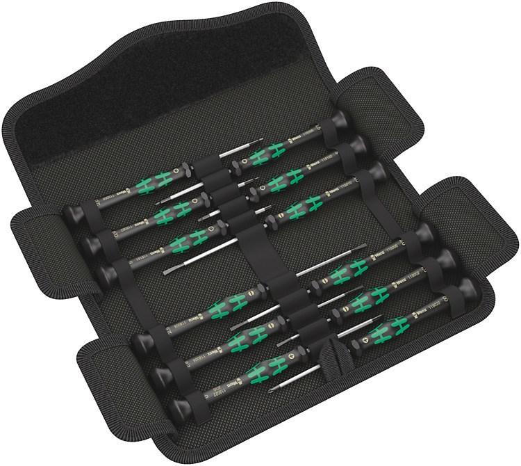 Skruetrækkersæt Wera - 12 dele, Torx og Phillips, med etui