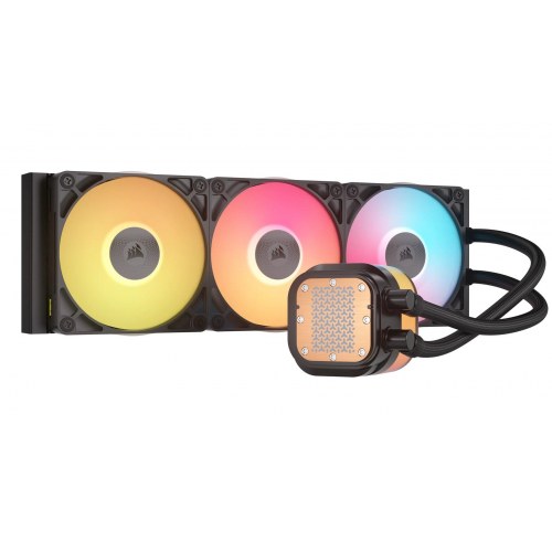 CPU vandkøler Corsair iCUE Link TITAN 360 RX LCD, 3×12 cm, sort