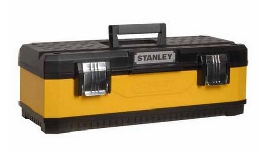 Værktøjskasse STANLEY 24,7 l - metal/plast, sort/gul