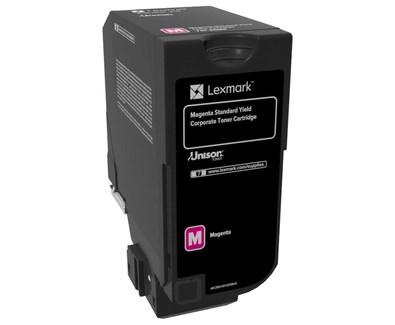 Toner til laserprinter Lexmark – 74C2SME, magenta, standardkapacitet billede