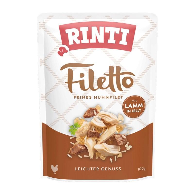 Hundefoder vådfoder RINTI Filetto kyllingefilet med lam – 100 g