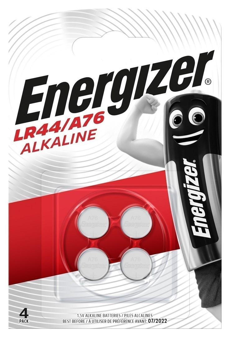 Knappcellebatterier LR44 1,5 V – Energizer A76, 4‑pak