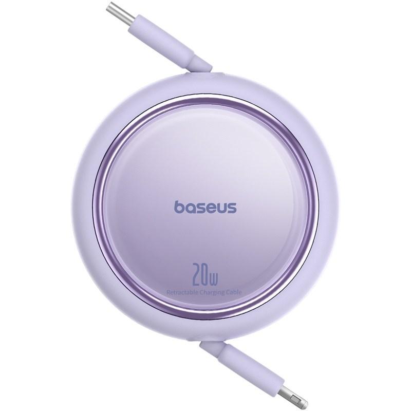 USB-C til Lightning opladerkabel 20 W – Baseus Free2Pull, 1 m, lilla billede