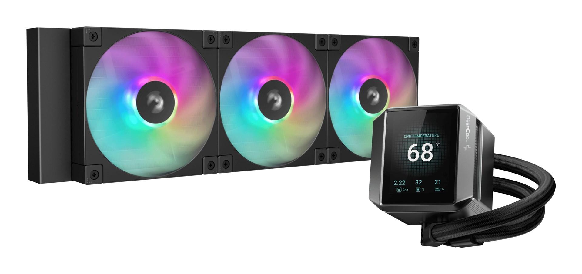 Vandkøler til CPU DeepCool Mystique 360 ARGB 120 mm - sort billede